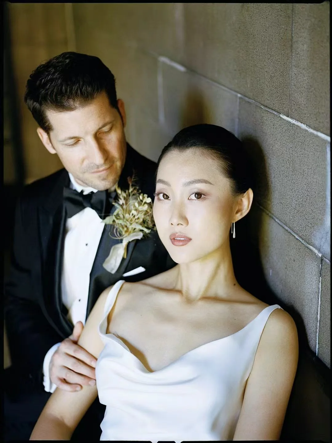 Beauty portrait of a bride and groom